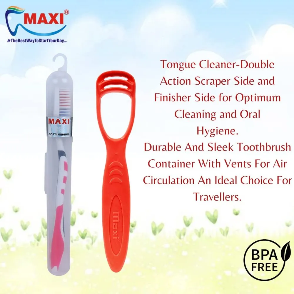 MAXI Travel Brush + Tongue Cleaner — photo 2